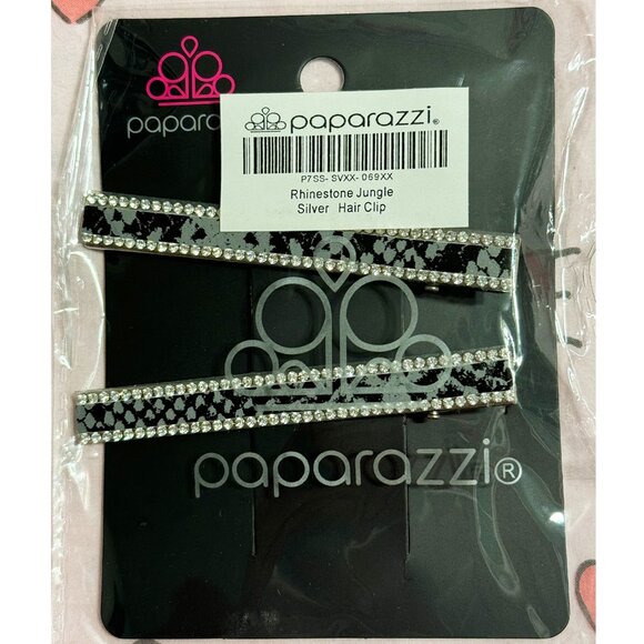 Paparazzi Rhinestone Sparkly Bling Hair Clips Set - Picture 3 of 4